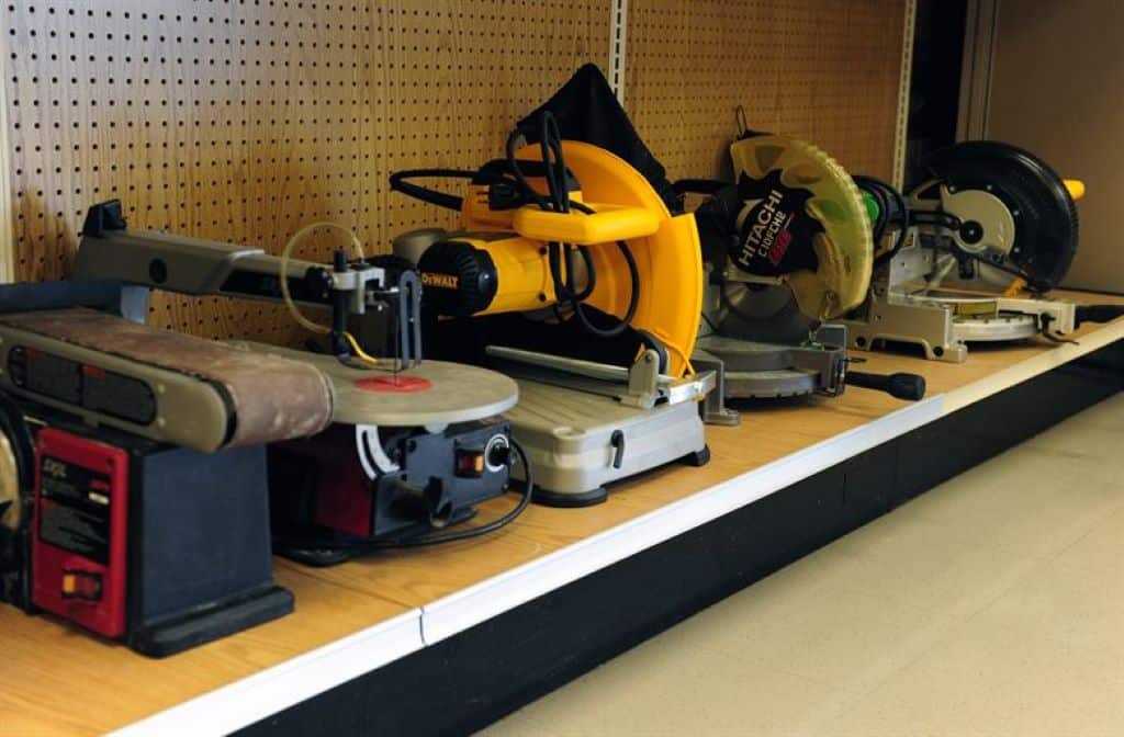 sander tools workshop display