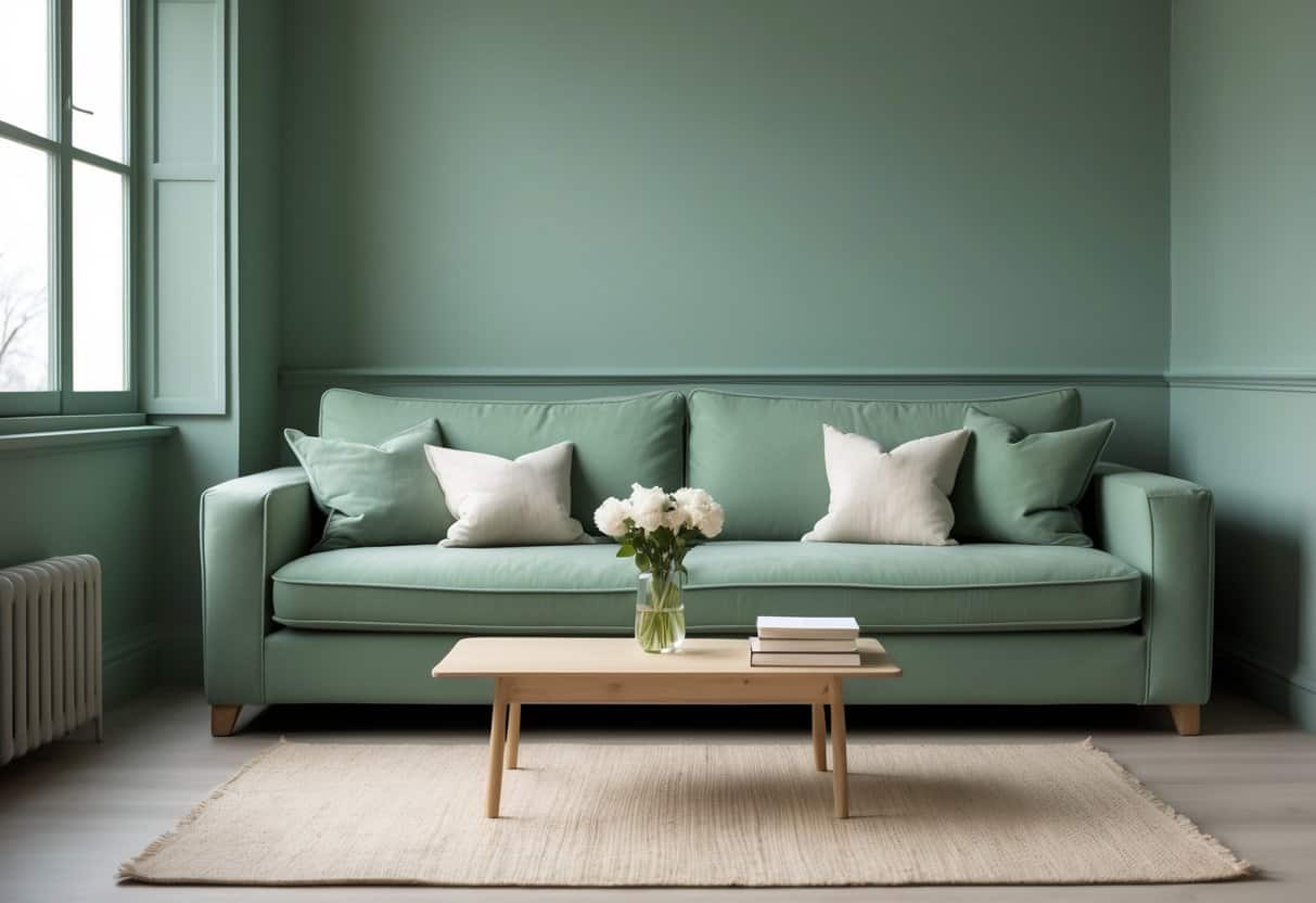 muted sage green